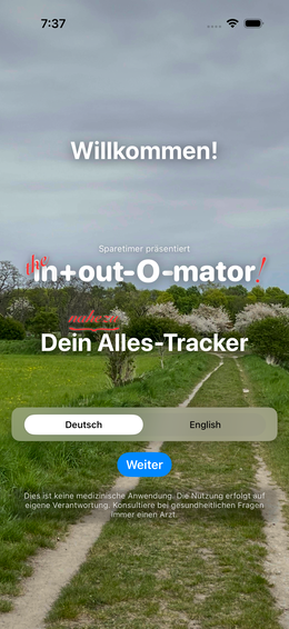 Willkommen — Sprache wählen