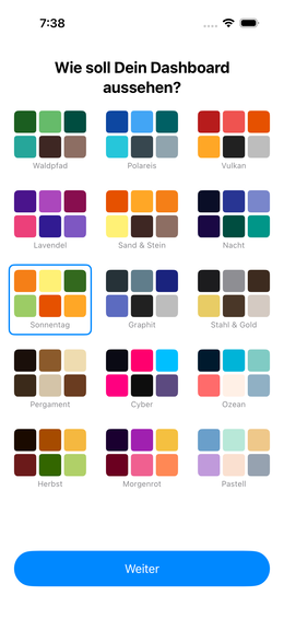 Farbpalette wählen