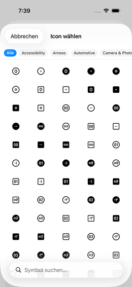 Icon-Auswahl