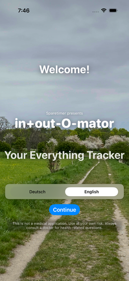 Welcome — choose language