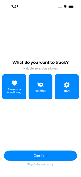 Choose focus areas