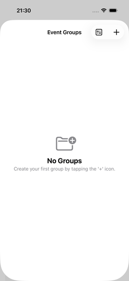Parameter-Gruppen: Leere Liste
