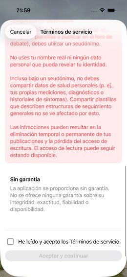 Términos de servicio