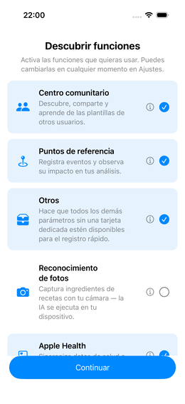 Habilitar características