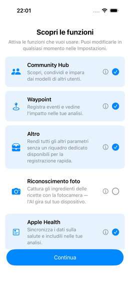 Attiva funzionalità