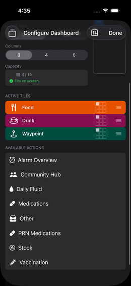 Layout-Picker: Liste