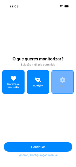 Escolher áreas de foco