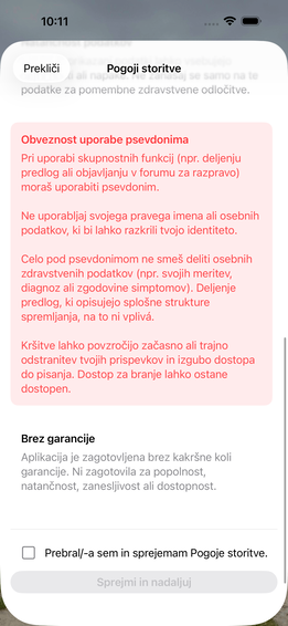 Pogoji uporabe